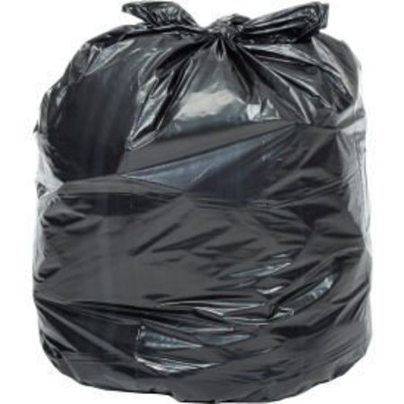 Napco Bag And Film Global Industrial„¢ Heavy Duty Black Trash Bags - 40 to 45 Gal, 1.0 Mil, 100 Bags/Case RM4641